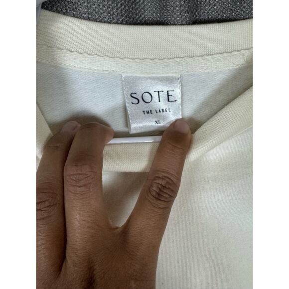 Sote Label Good Things Are Coming Sweatshirt White Women’s Size XL - Picture 5 of 5